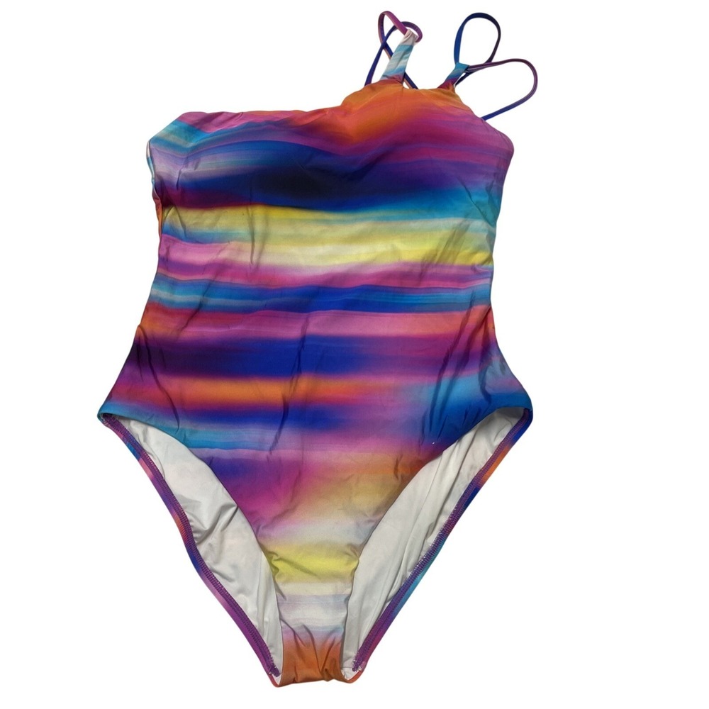 La Blanca Swimsuit Sunset Ombre Shores Strappy One Piece 16 Beach Resort Pool